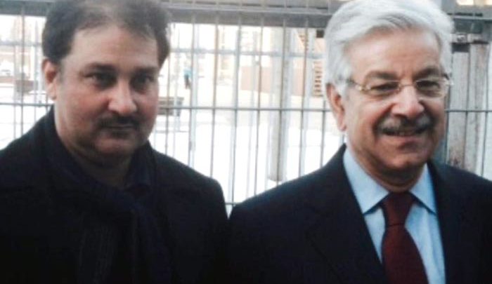 Ahmad Nawaz Wahla with Khawaja Mohammad Asif