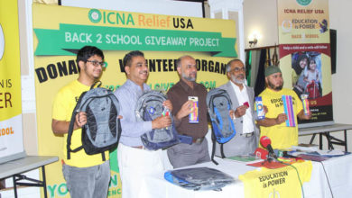 ICNA Relief Back2School, Moviz Asad Siddiqui, Parvez Farooqi, Altaj Ilyas