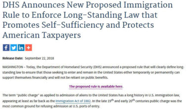 DHS Public Benefits rule