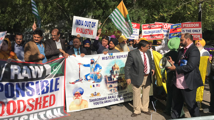 Kashmiri American Demonstration, UN, New York