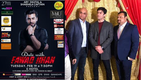 Fawad Khan New Jersey Show