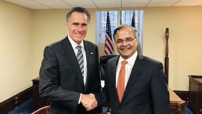 Ambassador Asad M. Khan, Senator Mitt Romney