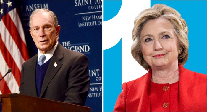 Hillary Clinton, Michael Bloomberg