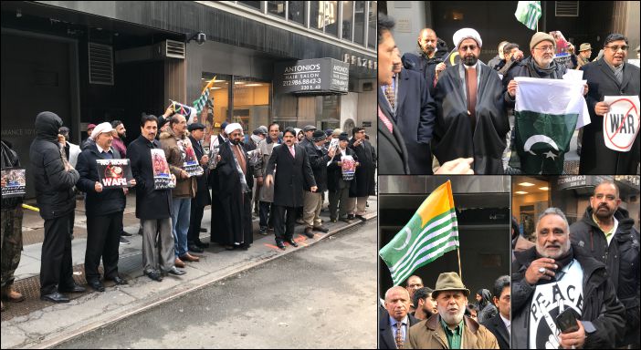 Raja Abid, Dr Sakhawat Hussain, Kashmir demonstration