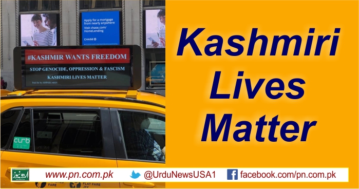 Kahsmiri lives matter, Yellow cabs ads in New York