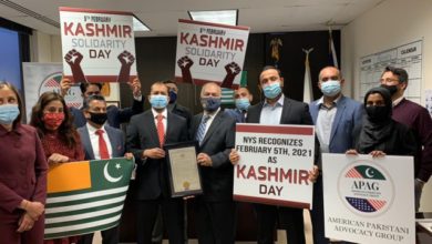 Ali Rashid, Assemblyman Nader J. Sayegh, Kashmir Day