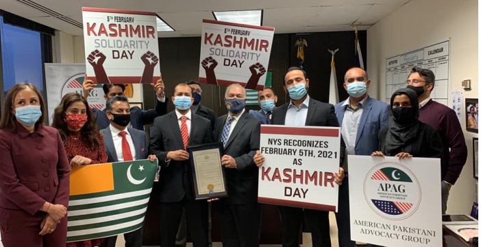 Ali Rashid, Assemblyman Nader J. Sayegh, Kashmir Day