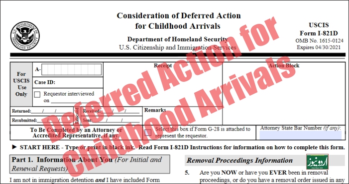 Deferred Action for Childhood Arrivals (DACA)