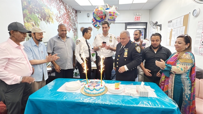 Raja Azad Gul, Zakia Khan, NYPD Promotion Party