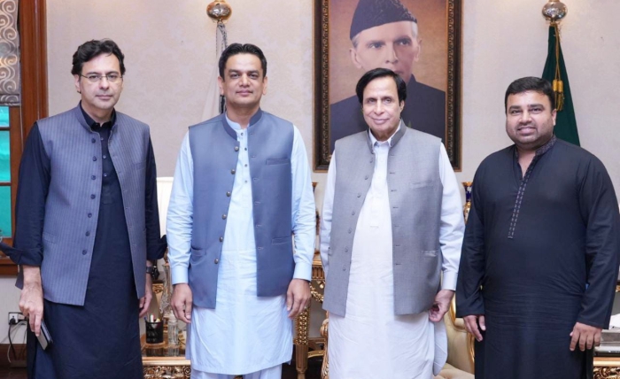 Ch Parvez Elahi, Shahid Sandhu, Ch Moonis Elahi