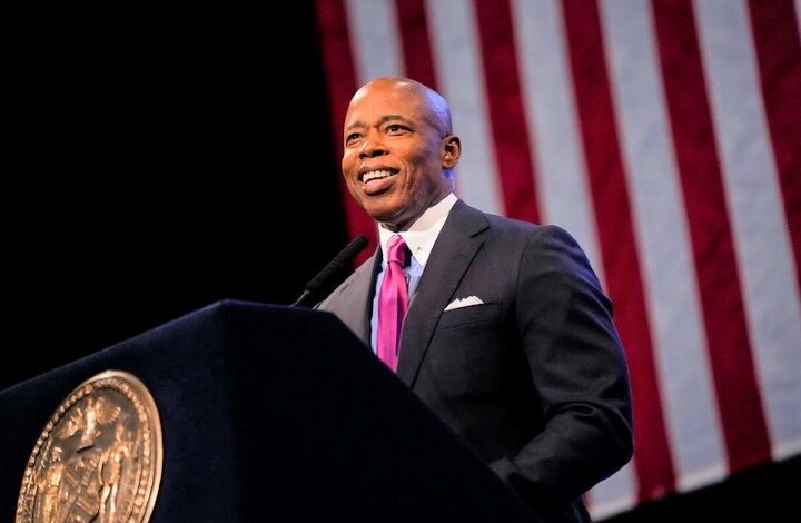 Mayor Eric Adams delivers his first State of the City address at Queens Theater on Thursday, January 26, 2023. Michael Appleton/Mayoral Photography Office