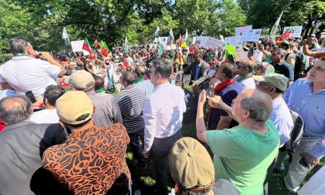 PTI USA Demonstration in Front of White House
