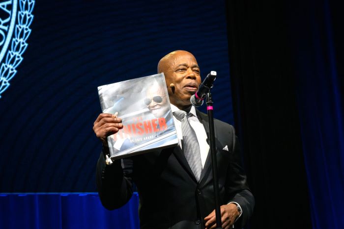 Mayor Eric Adams performs in the annual Inner Circle show in Manhattan on Saturday, April 20, 2024. Caroline Rubinstein-Willis/Mayoral Photography Office