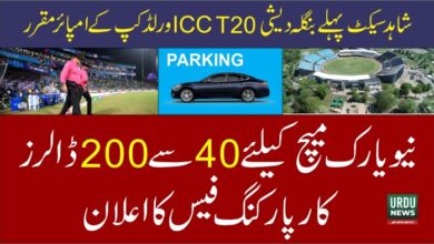 ICC T20, First Bangladeshi Umpire, Car Parking Fees Eisenhower Park Stadium
