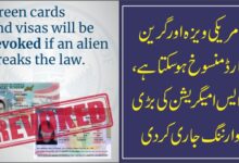 امریکی ویزہ اور گرین کارڈ منسوخ ہو سکتا ہے، یو ایس امیگریشن کی بڑی وارننگ