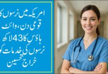 امریکہ میں نرسوں کا قومی دن ، وائٹ ہاؤس کا 43لاکھ نرسوں کی خدمات کو خراج تحسین