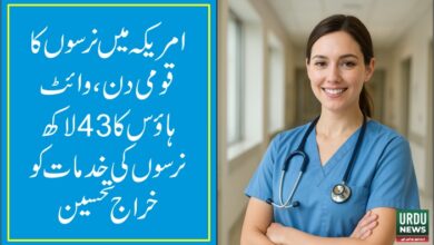 امریکہ میں نرسوں کا قومی دن ، وائٹ ہاؤس کا 43لاکھ نرسوں کی خدمات کو خراج تحسین