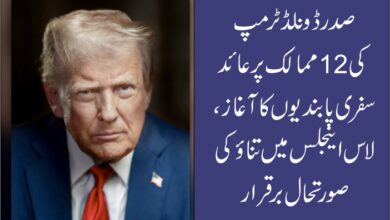 صدر ٹرمپ کی12ممالک پر عائد سفری پابندیوں کا آغاز ہو گیا