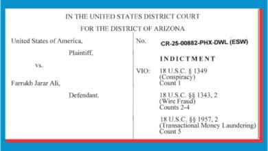 نیشنل ہیلتھ کیئر فراڈ 2025: پاکستانی نژاد فرخ جرار علی پر 650 ملین ڈالر کے ہیلتھ فراڈ کا الزام