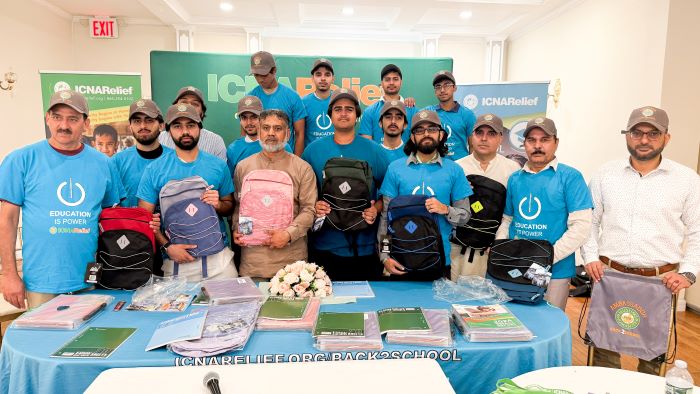 اکنا ریلیف کے زیر اہتمام نیویارک سٹیٹ میں مستحق سٹوڈنٹس میں 6,000سکول بیگز اور سپلائیز تقسیم کی جائیں گی، امریکہ بھر میں کل60ہزار سے زائد سکول بیگ،33ریاستوں میں تقسیم ہونگے