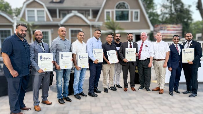 ملہی فیملی کا نیویارک پولیس ڈیپارٹمنٹ میں ترقی پانے والے پاکستانی امریکن پولیس ایگزیکٹوز کے اعزاز میں عظیم الشان استقبالیہ