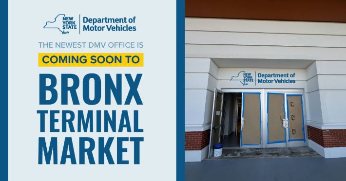 برونکس میں ڈیپارٹمنٹ آف موٹر وہیکل کے نئے آفس کا قیام