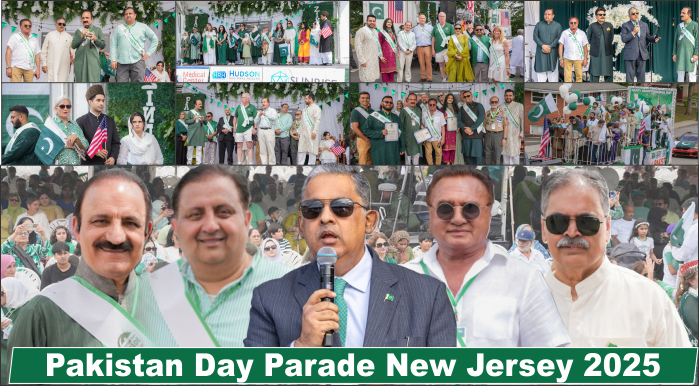 نیوجرسی میں عظیم الشان پاکستان ڈے پریڈ ،پاکستان زندہ آباد کے نعرے