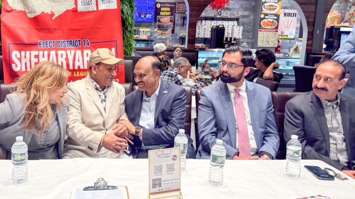 راجہ ساجداور عذرا ڈارکا ناسا کاؤنٹی لیجسلیٹر کے امیدوار شہریار علی کے اعزاز میں استقبالیہ