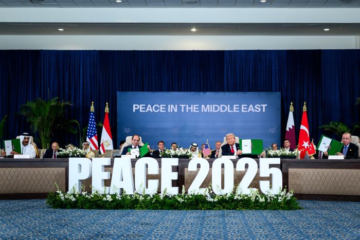 مصر: امریکی صدر ٹرمپ سمیت ترکیہ، مصر اور قطر نے غزہ امن معاہدے پر دستخط کردئیے