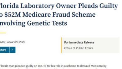 Florida Laboratory Owner Pleads Guilty to $52M Medicare Fraud Scheme