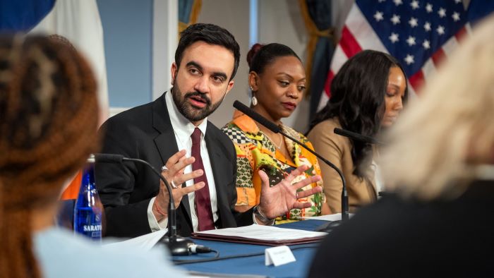 Mayor Mamdani hosts an ethnic and constituency media roundtable focused on Pre-K and 3-K enrollment. City Hall. Friday, January 23, 2026. Credit: Ed Reed/Mayoral Photography Office.