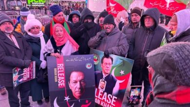 PTI New York Demonstration at Times Square