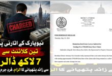 نیویارک کے اٹارنی پر تین کلائنٹ سے 7 لاکھ ڈالر سے زائد ہتھیانے کا الزام، فردِ جرم عائد