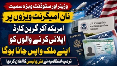 نان امیگرنٹ ویزوں پر امریکہ آکر گرین کارڈ اپلائی کرنے والوں کو اپنے ملک واپس جانا ہوگا، ٹرمپ انتظامیہ نے نئی پالیسی کا اعلان کر دیا