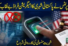 فنگر پرنٹس نے پاکستانی شہری کا امیگریشن فراڈ بے نقاب کر دیا، شہریت منسوخی کی کارروائی شروع