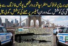 نیویارک کے بروکلین برج پر خودکشی کی کوشش کرنیوالا چاقو بردار شخص پولیس فائرنگ سے جاں بحق