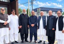 تحریک انصاف نیوجرسی کے صدر نوید وڑائچ کا سعید احمد بھلی اور ناصر حسین چھپر کے اعزا زمیں استقبالیہ