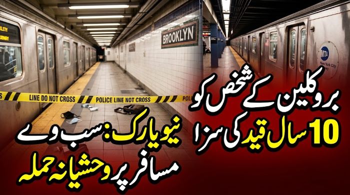 نیویارک: سب وے مسافر پر وحشیانہ حملہ، بروکلین کے شخص کو 10 سال قید کی سزا